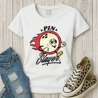 Pink Slayer Bowling Women's T-Shirt thumb 3
