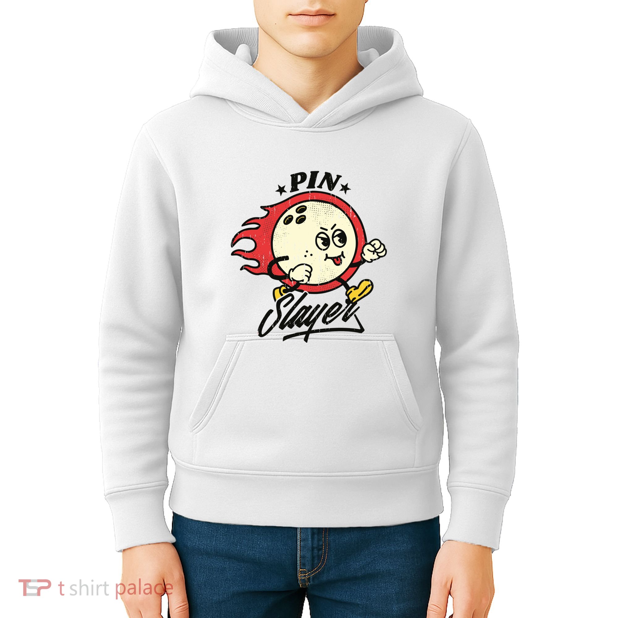 Pink Slayer Bowling Kids Hoodie