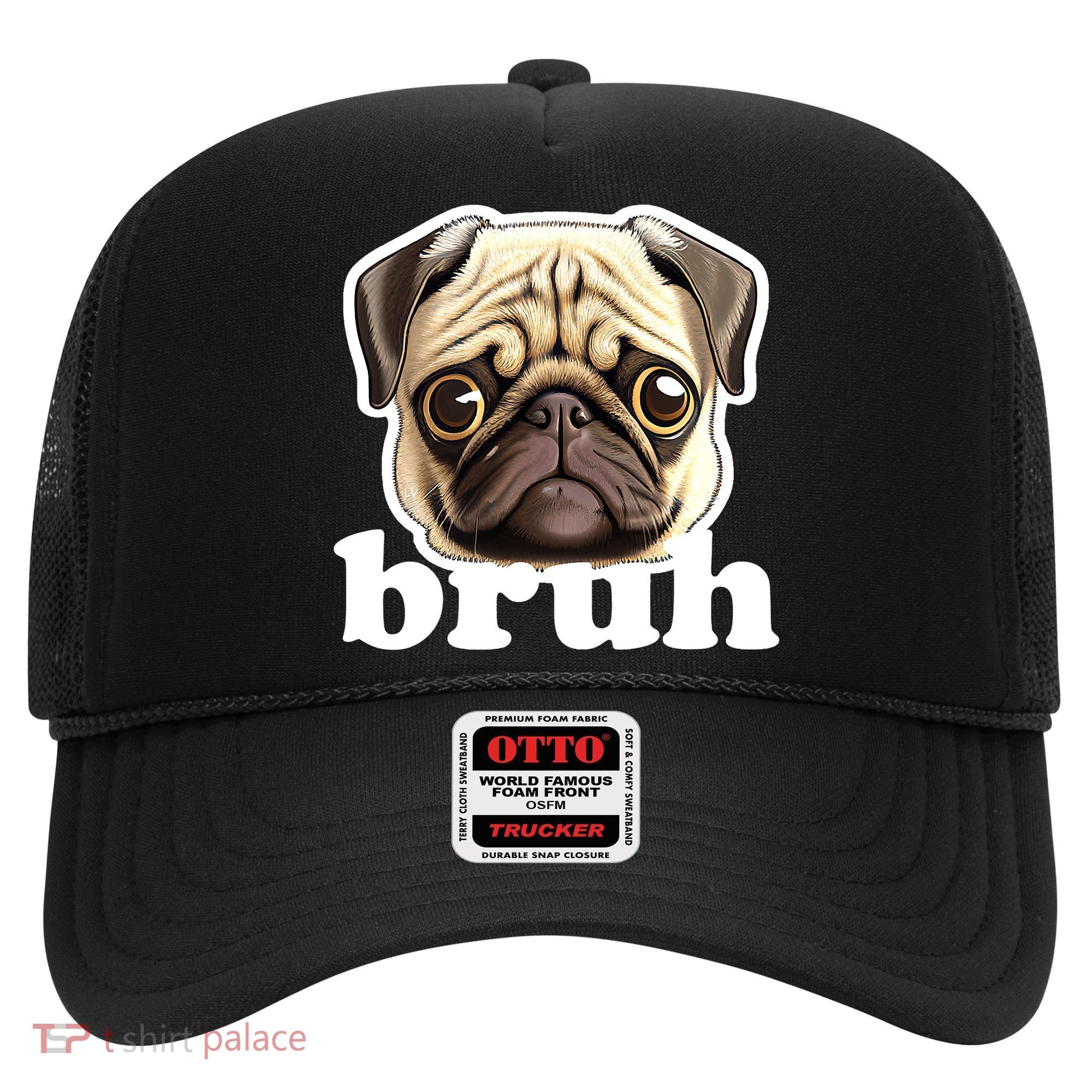 Pug says Bruh – Funny Humorous Pet Dog Hat