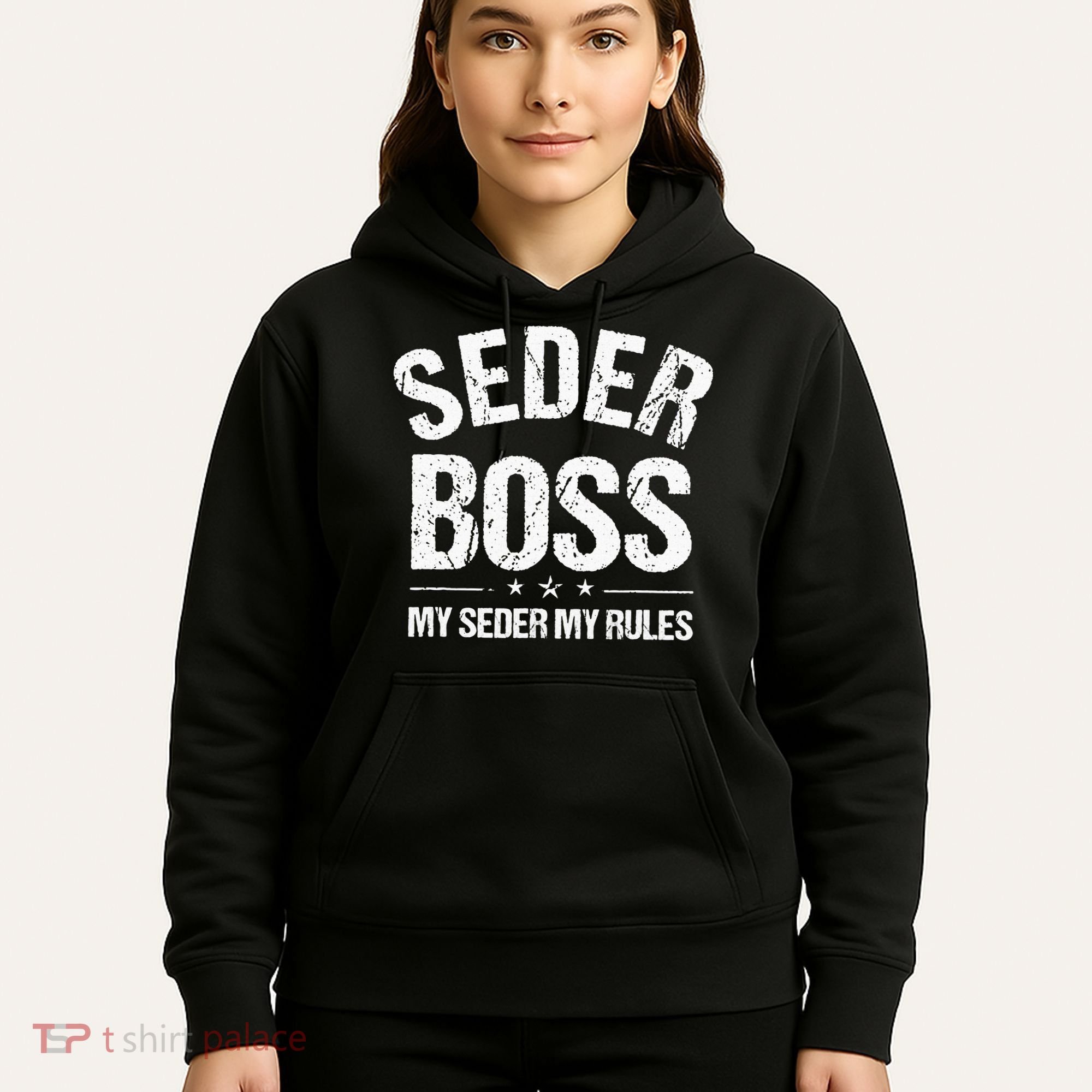 Passover Seder Boss My Rules Jewish Funny Pesach Matzah Hoodie