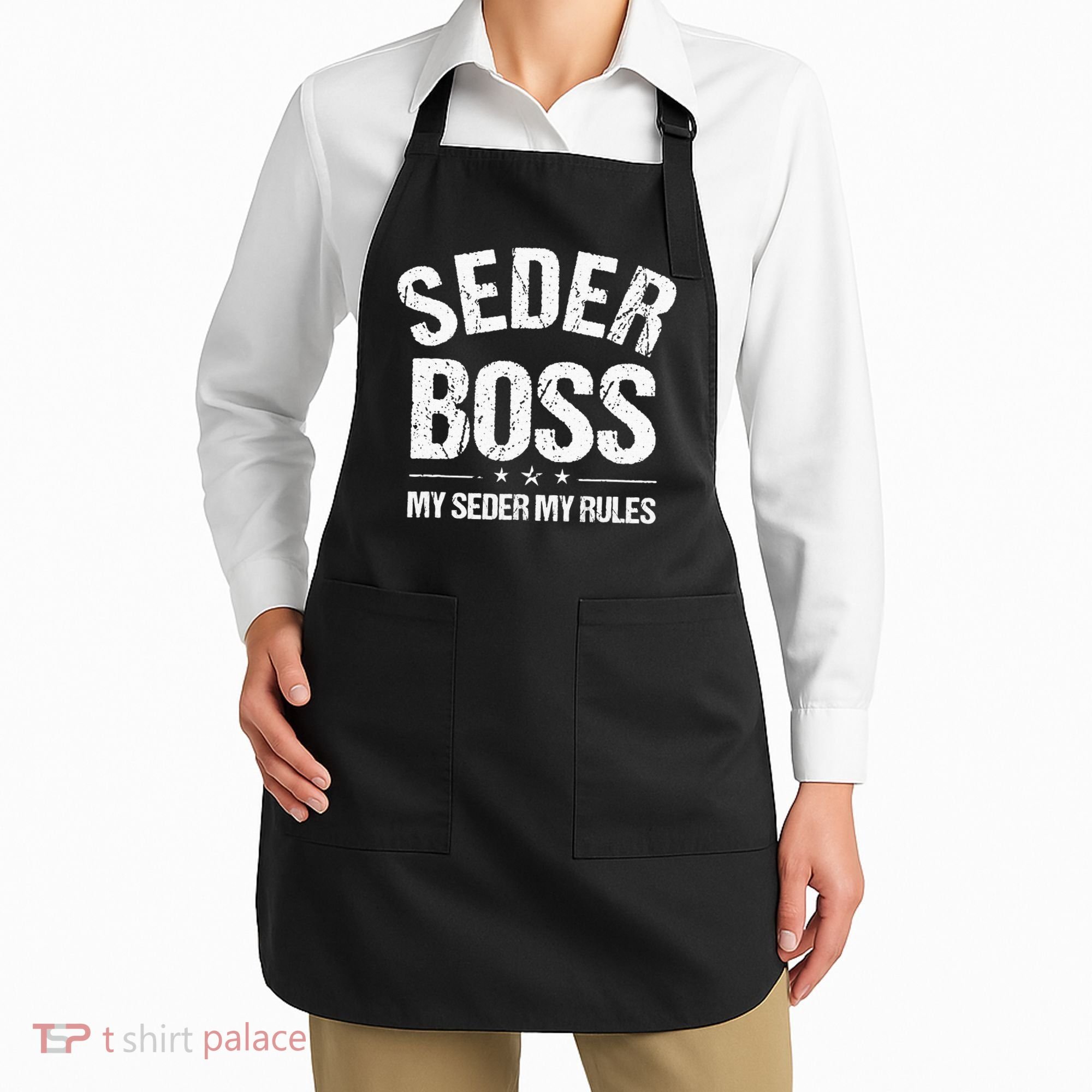 Passover Seder Boss My Rules Jewish Funny Pesach Matzah Apron