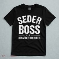 Passover Seder Boss My Rules Jewish Funny Pesach Matzah T-Shirt thumb 5