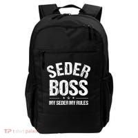 Passover Seder Boss My Rules Jewish Funny Pesach Matzah Backpack thumb 0