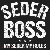 Passover Seder Boss My Rules Jewish Funny Pesach Matzah Beanie thumb 2