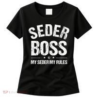 Passover Seder Boss My Rules Jewish Funny Pesach Matzah Women's T-Shirt thumb 0
