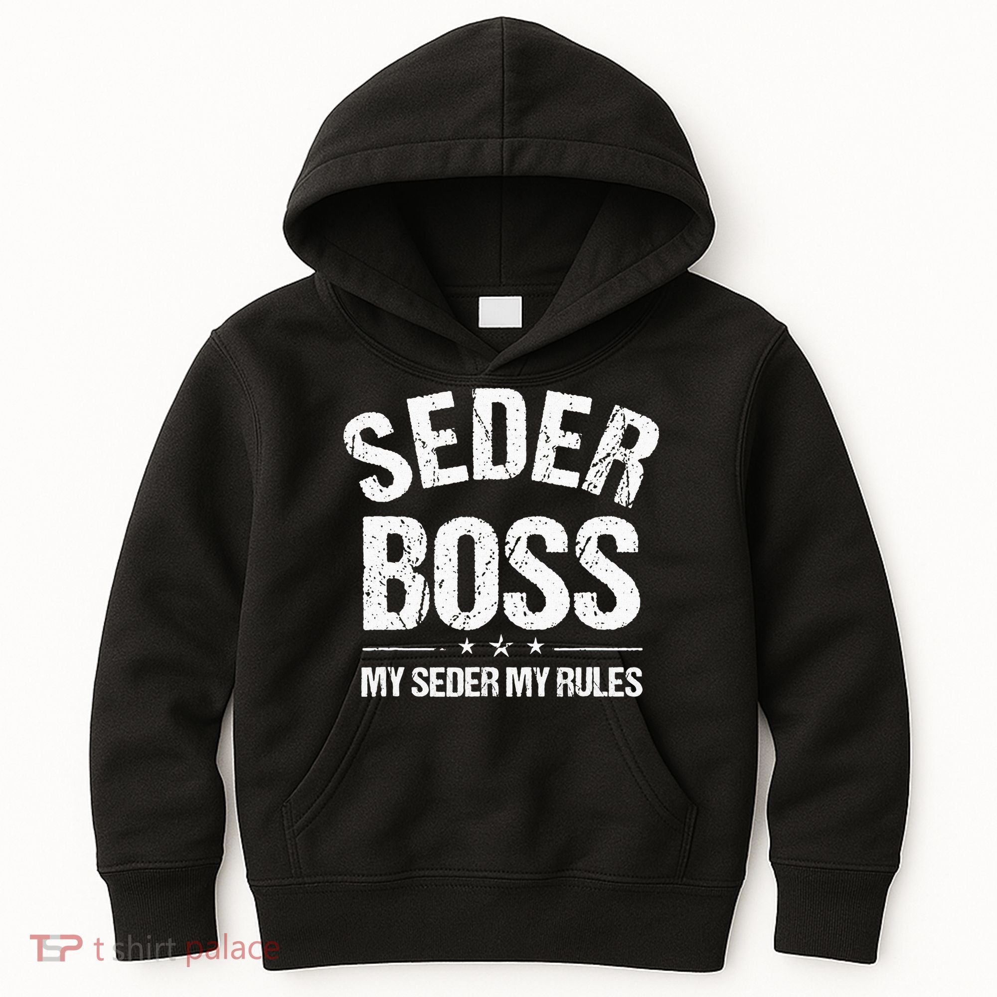 Passover Seder Boss My Rules Jewish Funny Pesach Matzah Kids Hoodie
