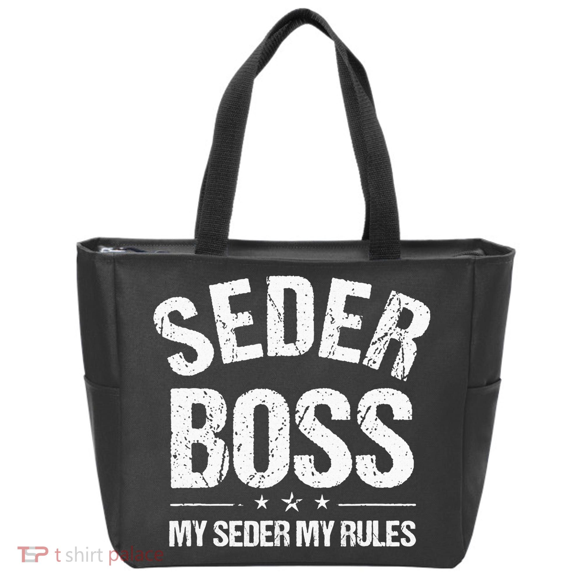 Passover Seder Boss My Rules Jewish Funny Pesach Matzah Tote Bag