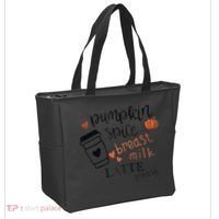 Pumpkin Spice Breast Milk Latte Please Tote Bag thumb 2