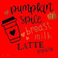 Pumpkin Spice Breast Milk Latte Please Santa Hat thumb 1