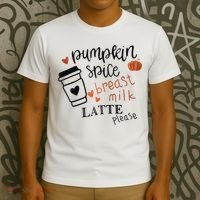 Pumpkin Spice Breast Milk Latte Please T-Shirt thumb 3