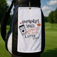 Pumpkin Spice Breast Milk Latte Please Golf Towel thumb 2