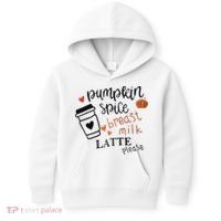 Pumpkin Spice Breast Milk Latte Please Kids Hoodie thumb 0
