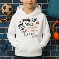 Pumpkin Spice Breast Milk Latte Please Kids Hoodie thumb 2