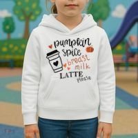 Pumpkin Spice Breast Milk Latte Please Kids Hoodie thumb 3