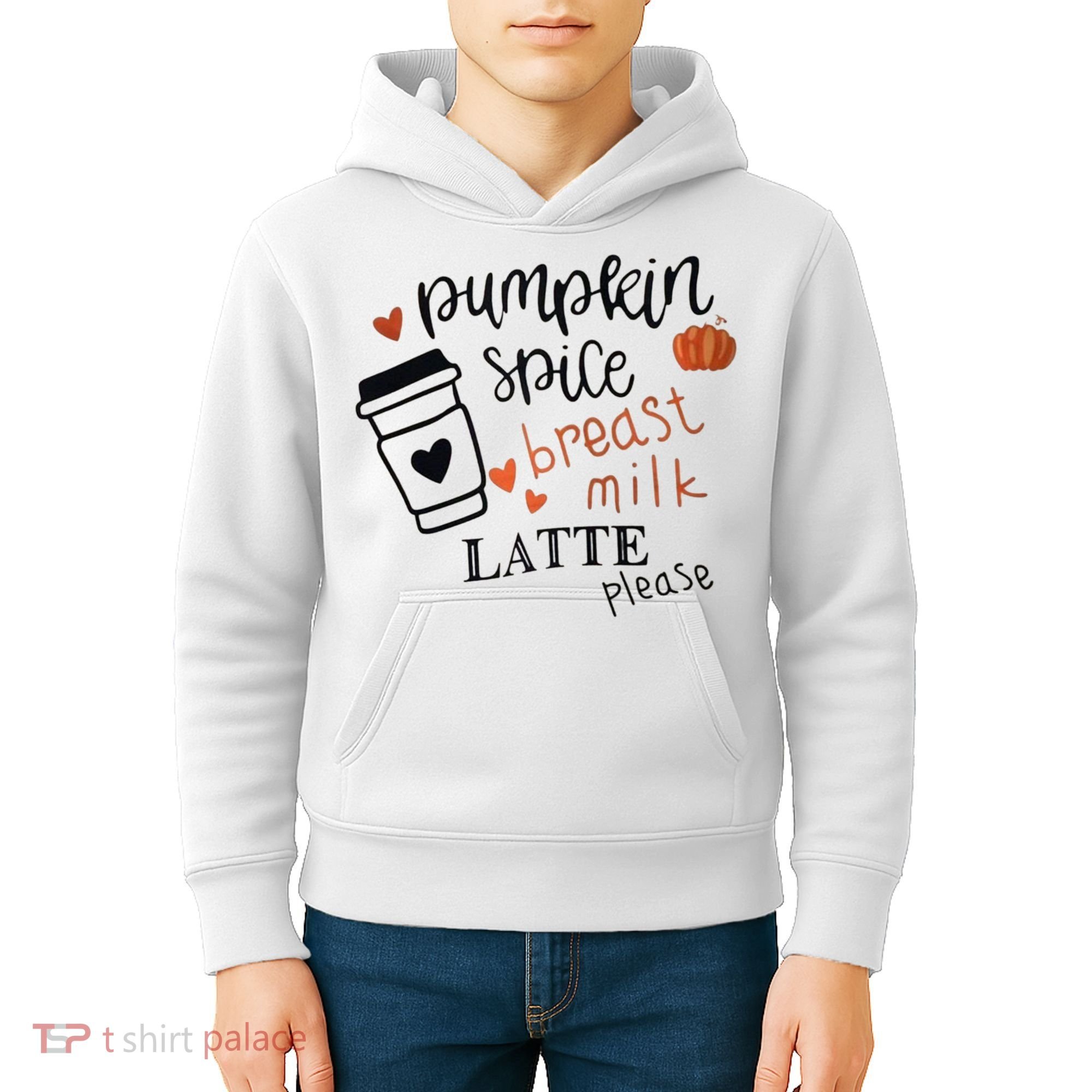 Pumpkin Spice Breast Milk Latte Please Kids Hoodie
