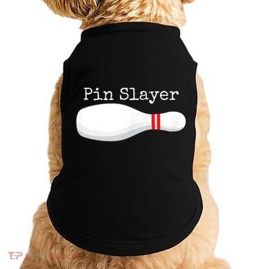 Pin Slayer Bowling Funny Graphic Strikes Turkeys Doggie Tank