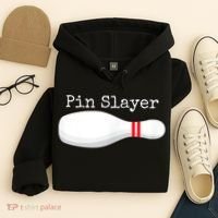 Pin Slayer Bowling Funny Graphic Strikes Turkeys Hoodie thumb 4