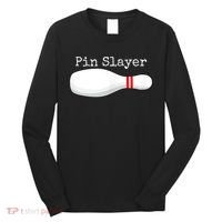 Pin Slayer Bowling Funny Graphic Strikes Turkeys Long Sleeve Shirt thumb 0