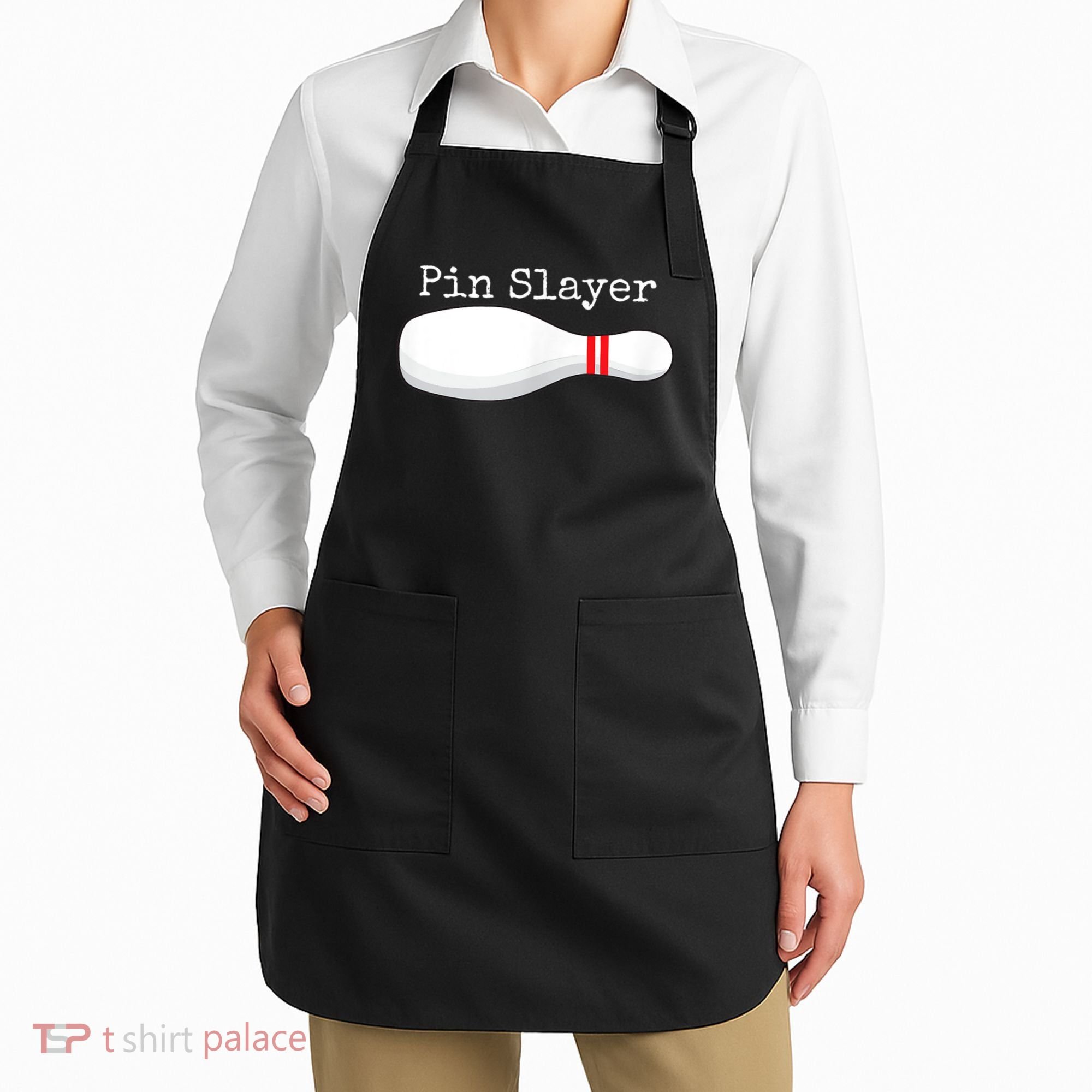 Pin Slayer Bowling Funny Graphic Strikes Turkeys Apron