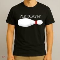 Pin Slayer Bowling Funny Graphic Strikes Turkeys T-Shirt thumb 3