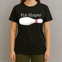 Pin Slayer Bowling Funny Graphic Strikes Turkeys T-Shirt thumb 4