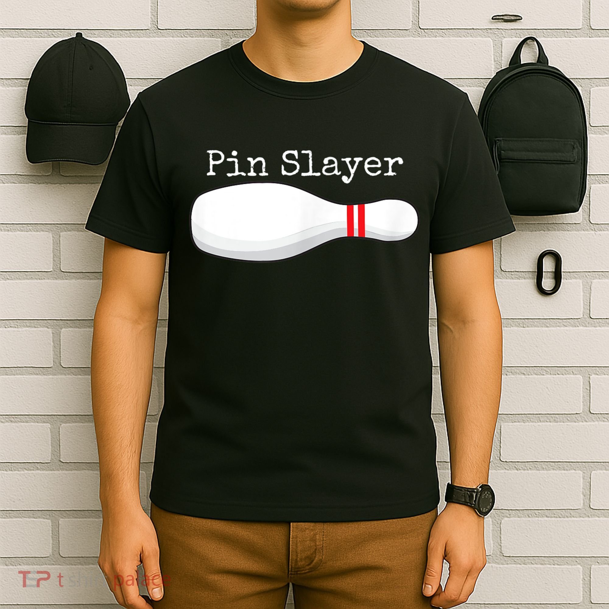 Pin Slayer Bowling Funny Graphic Strikes Turkeys T-Shirt
