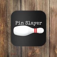 Pin Slayer Bowling Funny Graphic Strikes Turkeys Coaster thumb 0