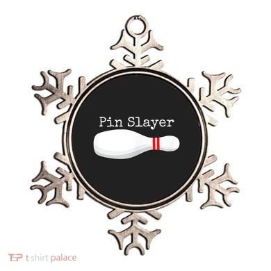 Pin Slayer Bowling Funny Graphic Strikes Turkeys Ornament