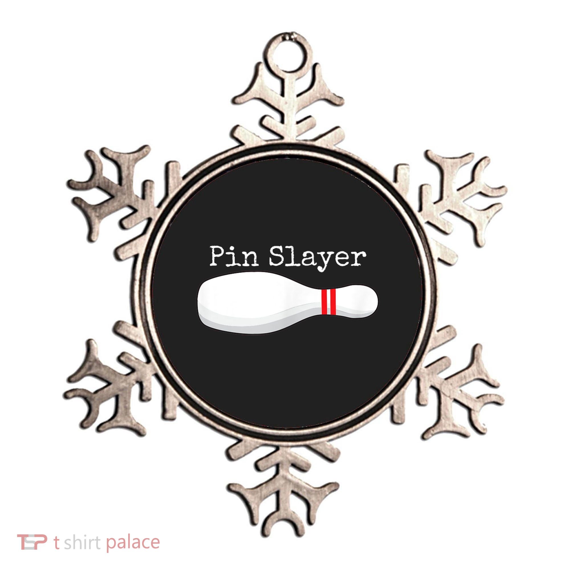 Pin Slayer Bowling Funny Graphic Strikes Turkeys Ornament
