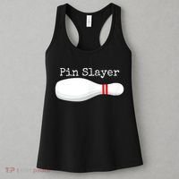 Pin Slayer Bowling Funny Graphic Strikes Turkeys Women's Tank Top thumb 3