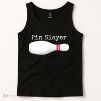 Pin Slayer Bowling Funny Graphic Strikes Turkeys Tank Top thumb 2