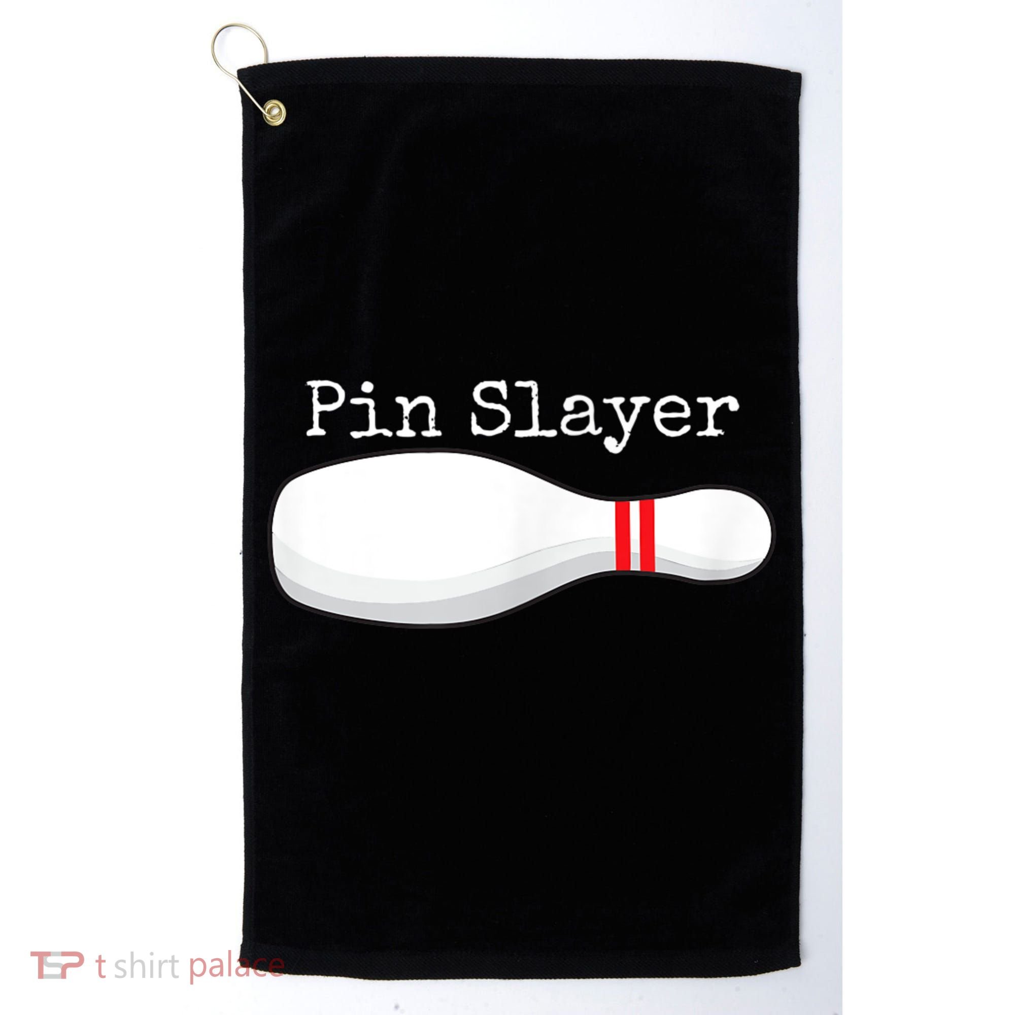 Pin Slayer Bowling Funny Graphic Strikes Turkeys Golf Towel
