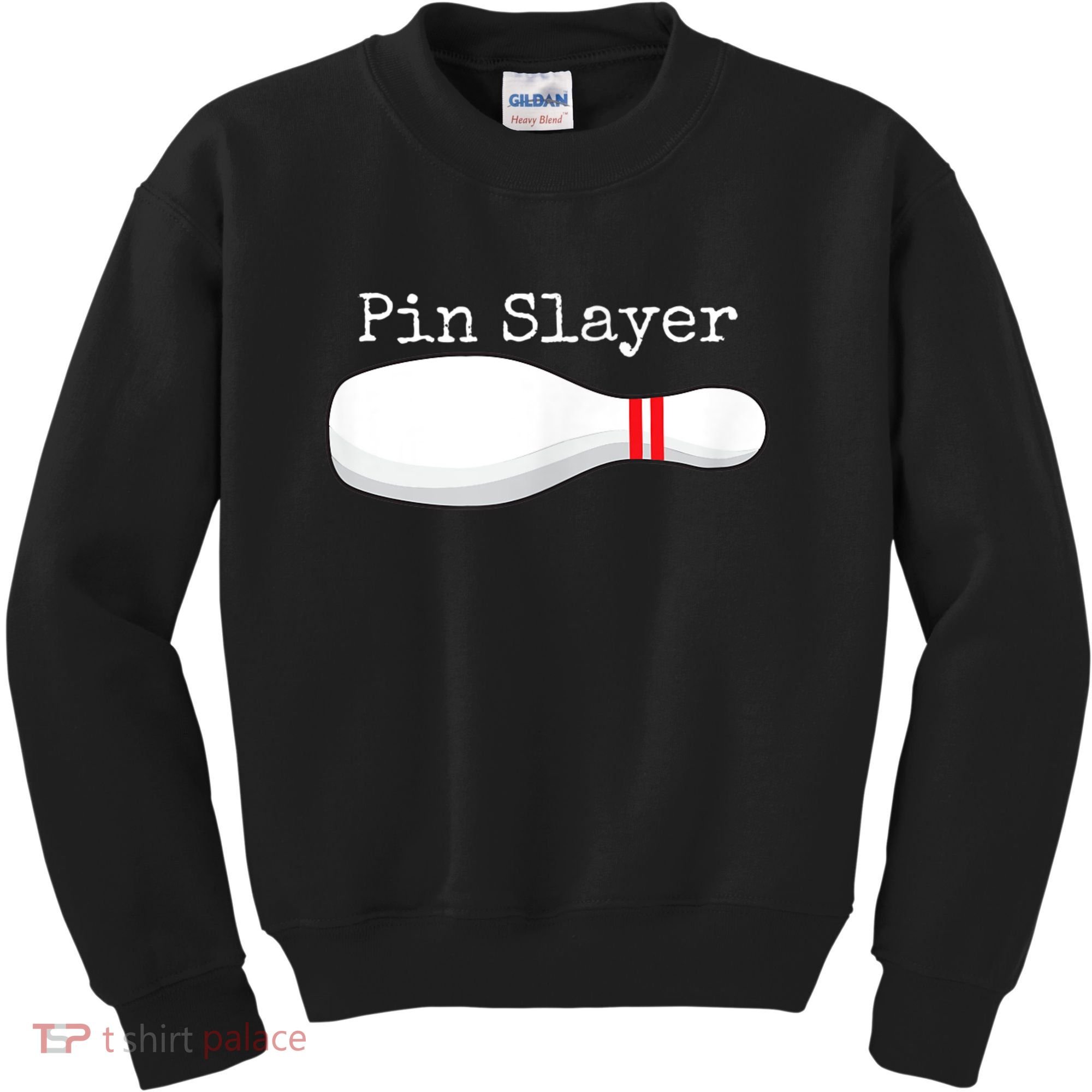 Pin Slayer Bowling Funny Graphic Strikes Turkeys Kids Sweatshirt
