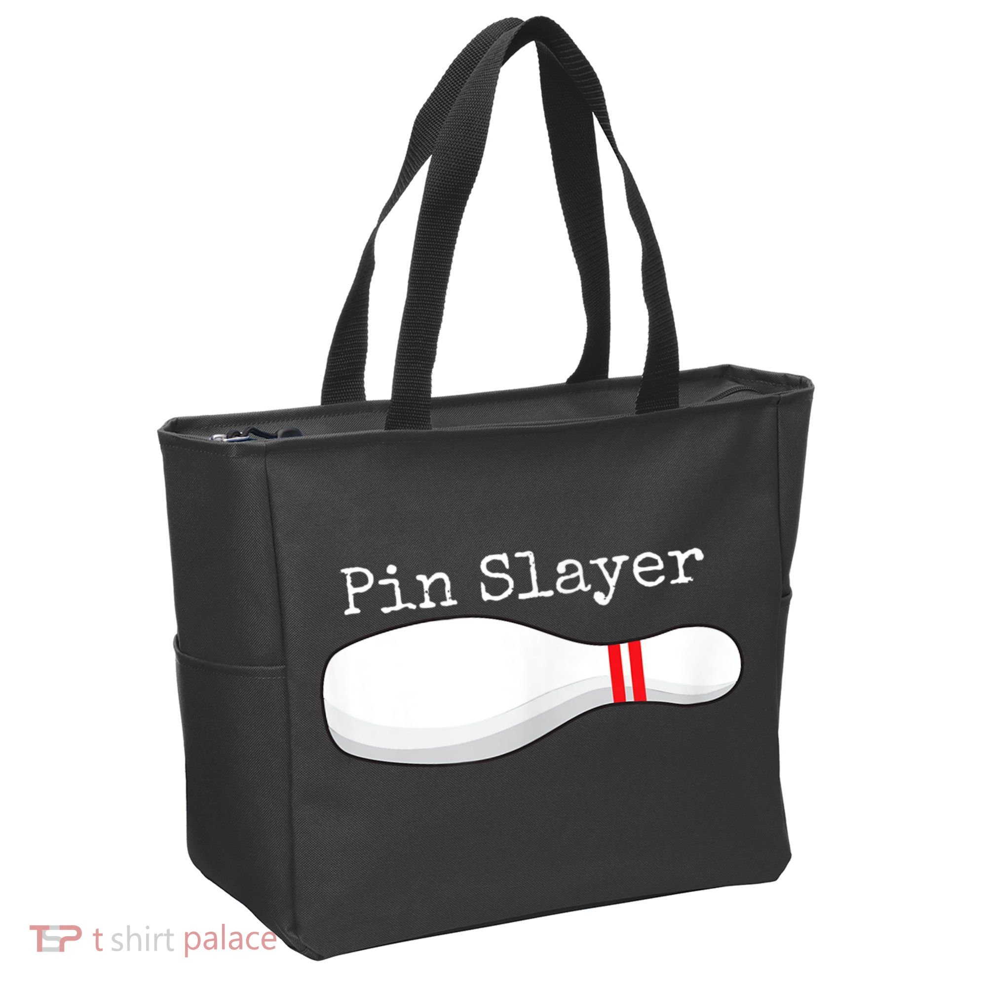 Pin Slayer Bowling Funny Graphic Strikes Turkeys Tote Bag