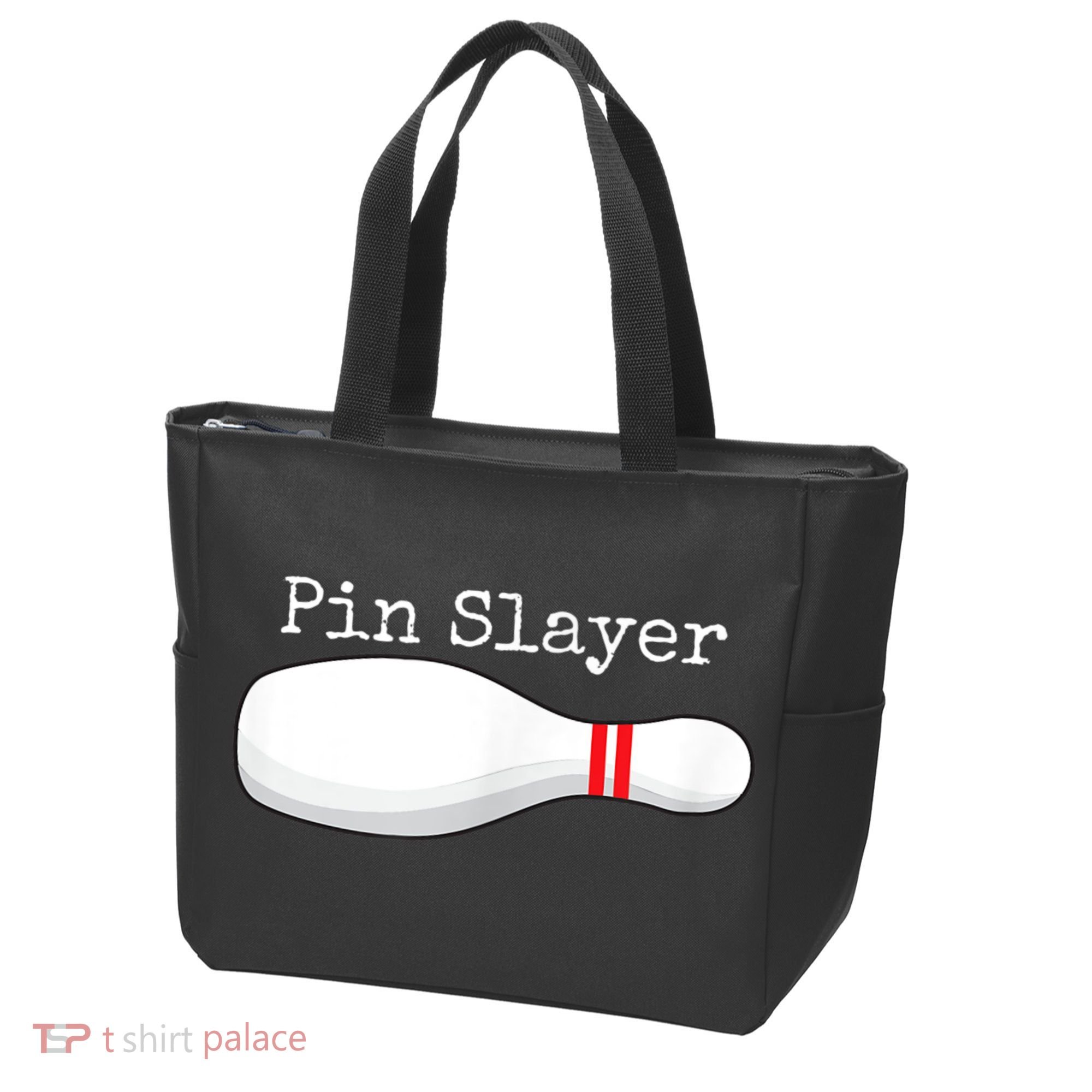 Pin Slayer Bowling Funny Graphic Strikes Turkeys Tote Bag