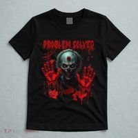 Problem Solved Bloody Hands Costume Clown Halloween T-Shirt thumb 5