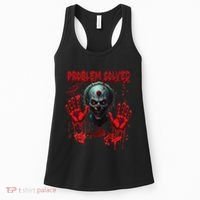 Problem Solved Bloody Hands Costume Clown Halloween Women's Tank Top thumb 0