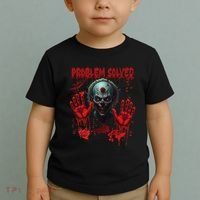 Problem Solved Bloody Hands Costume Clown Halloween Toddler T-Shirt thumb 2
