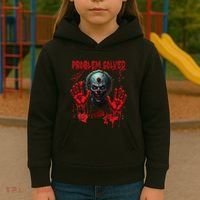 Problem Solved Bloody Hands Costume Clown Halloween Kids Hoodie thumb 3