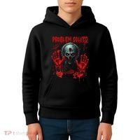Problem Solved Bloody Hands Costume Clown Halloween Kids Hoodie thumb 4