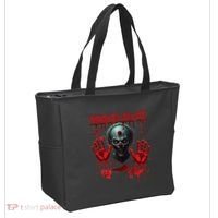 Problem Solved Bloody Hands Costume Clown Halloween Tote Bag thumb 2