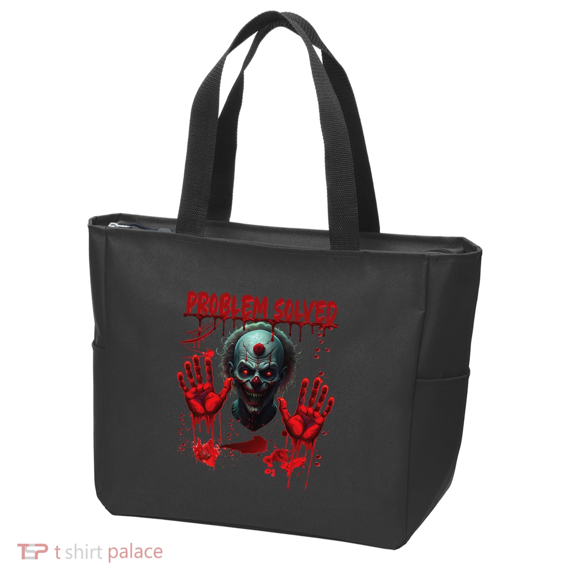 Problem Solved Bloody Hands Costume Clown Halloween Tote Bag