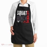 Powerlifting, Squat, Bench, Deadlift, Weightlifting Gift Apron thumb 2