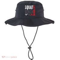 Powerlifting, Squat, Bench, Deadlift, Weightlifting Gift Bucket Hat thumb 0