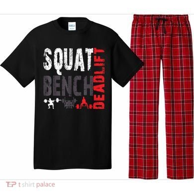Powerlifting, Squat, Bench, Deadlift, Weightlifting Gift Pajama Set