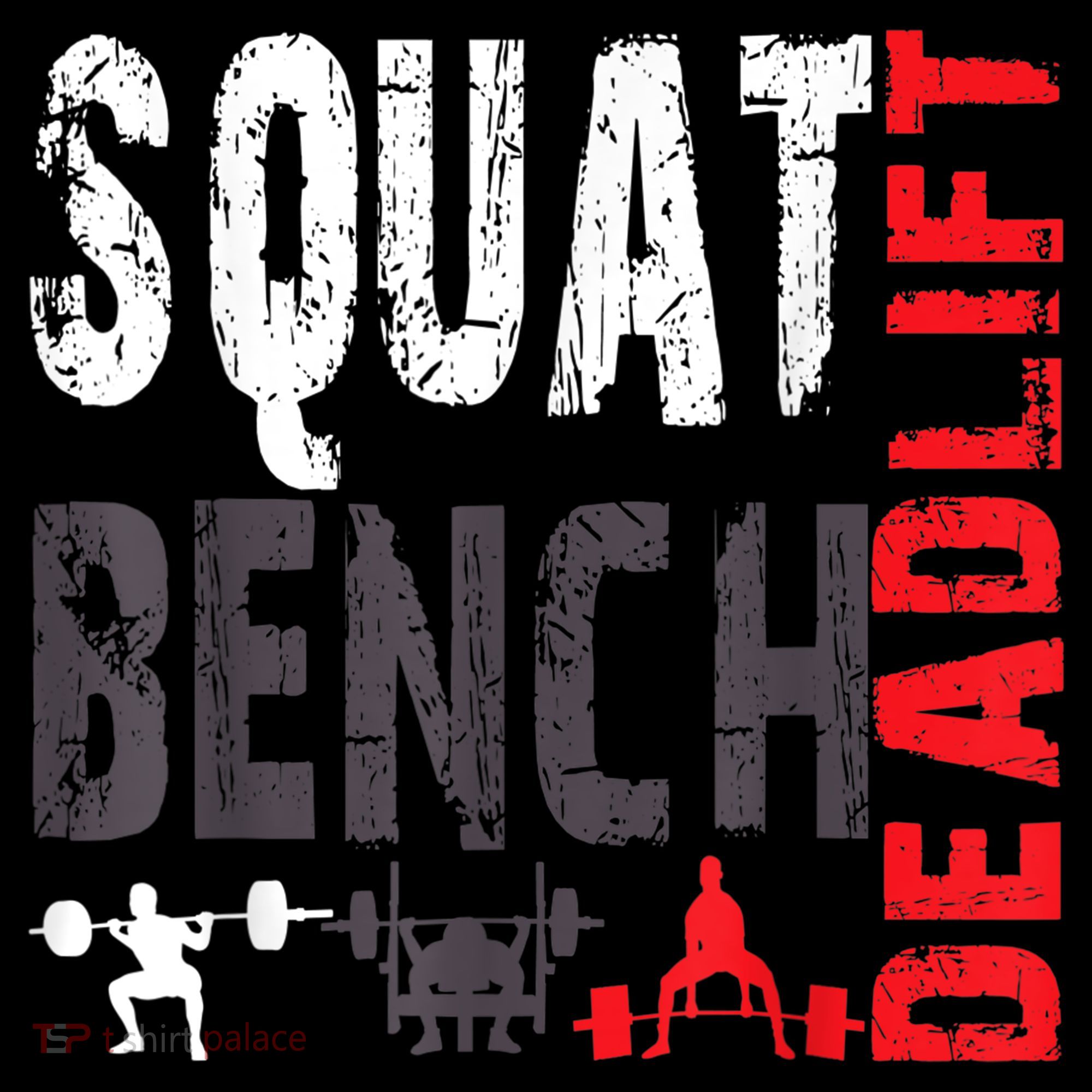Powerlifting, Squat, Bench, Deadlift, Weightlifting Gift Polo