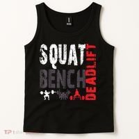 Powerlifting, Squat, Bench, Deadlift, Weightlifting Gift Tank Top thumb 2