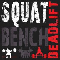 Powerlifting, Squat, Bench, Deadlift, Weightlifting Gift Golf Towel thumb 3
