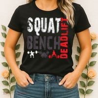 Powerlifting, Squat, Bench, Deadlift, Weightlifting Gift Women's T-Shirt thumb 2