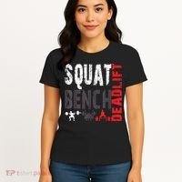 Powerlifting, Squat, Bench, Deadlift, Weightlifting Gift Women's T-Shirt thumb 4